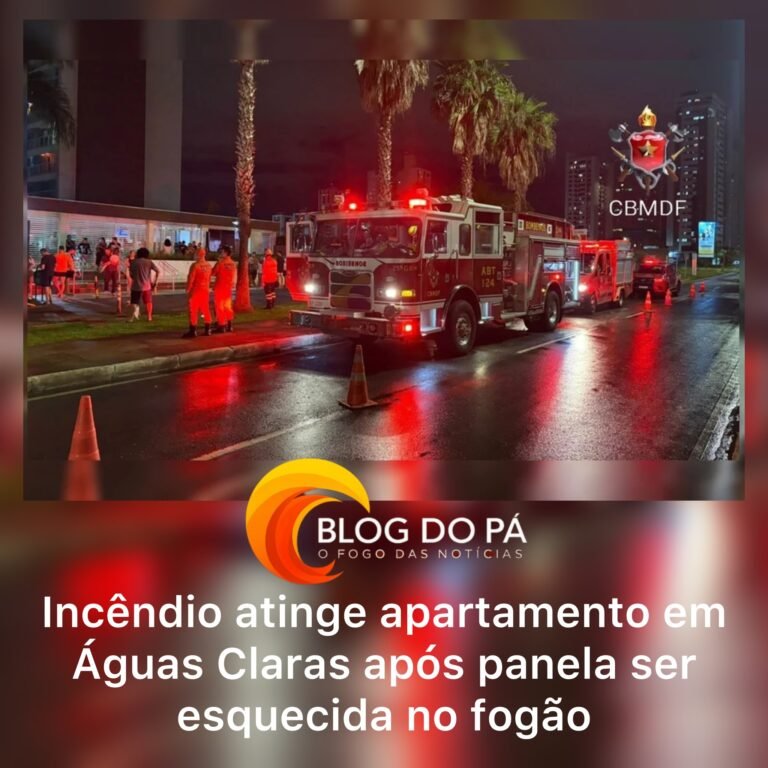 Blogdopa | Fogo em imóvel de Águas Claras foi causado por panela esquecida no fogão