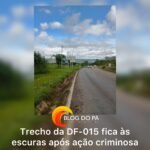 Blogdopa | Interrupção na iluminação da DF-015 é causada por furto de cabos elétricos